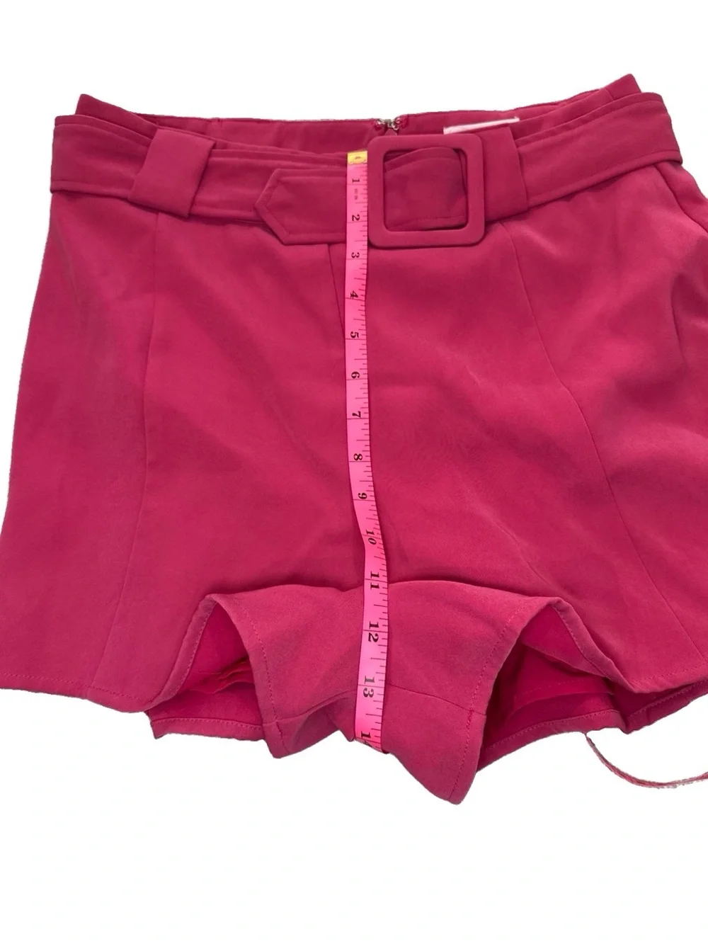 Lovers + Friends High-Waist Magenta Tailored Shorts